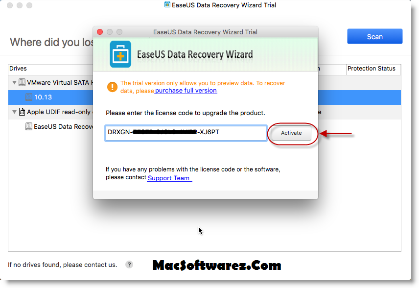 easeus data recovery serial key